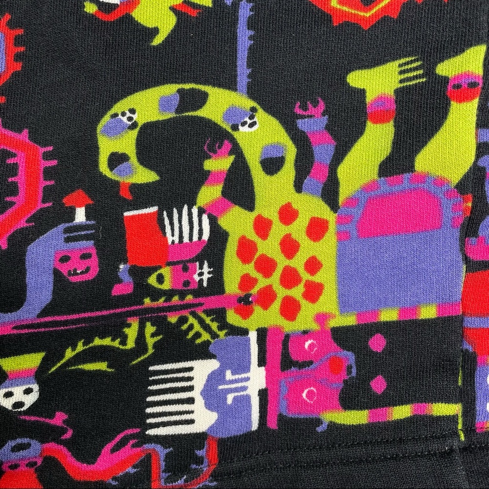 United Colors of Benetton Abstract Colorful Snap Button Sweatshirt Size Small - Picture 4 of 13